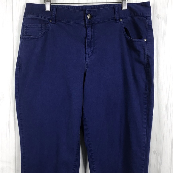 Lane Bryant Straight Leg Jeans Size 16 Women Blue - Picture 3 of 8